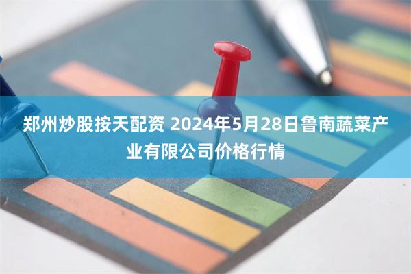 郑州炒股按天配资 2024年5月28日鲁南蔬菜产业有限公司价格行情